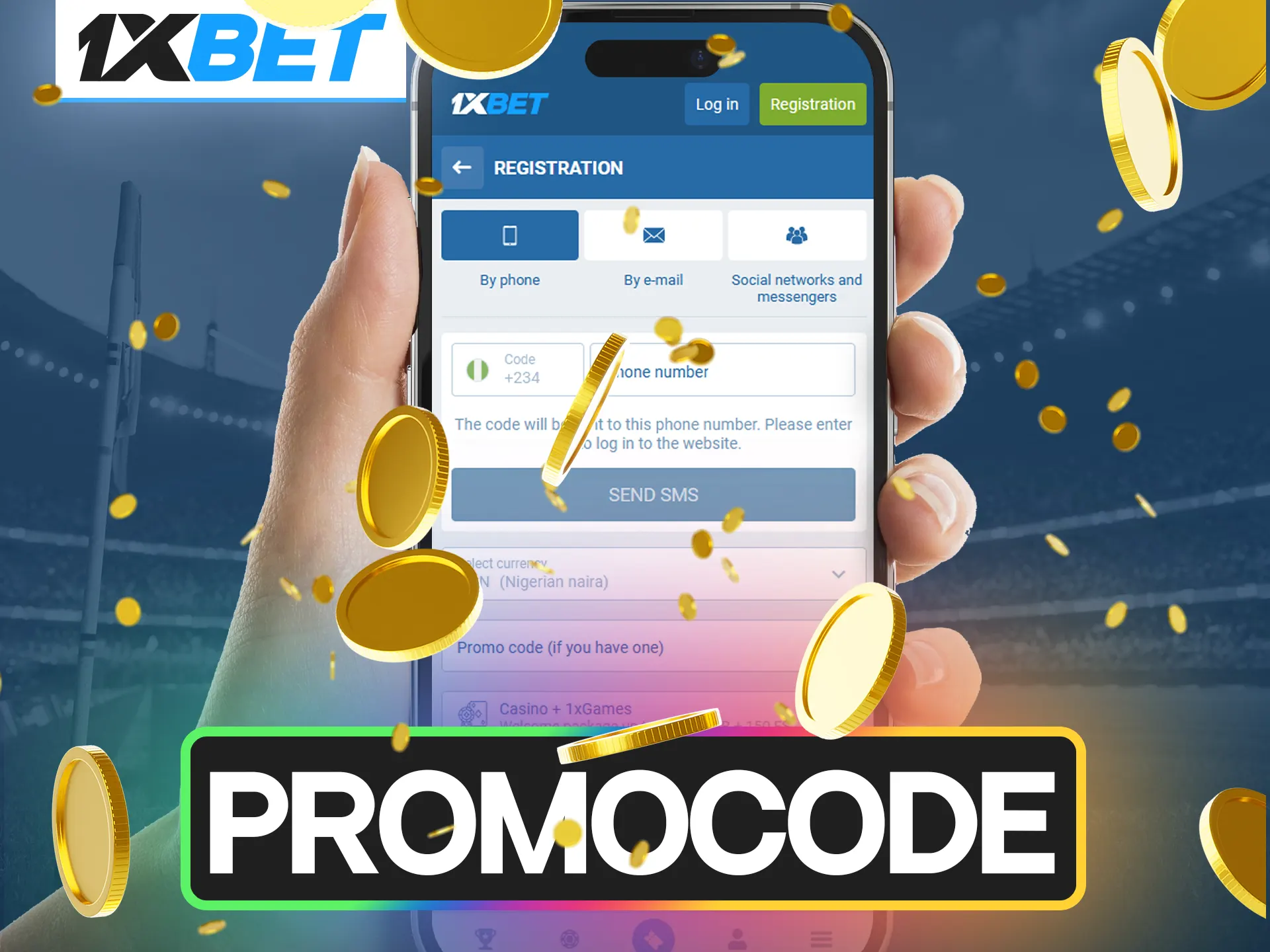 Use a promo code from 1xBet to gain experience and confidence when betting.