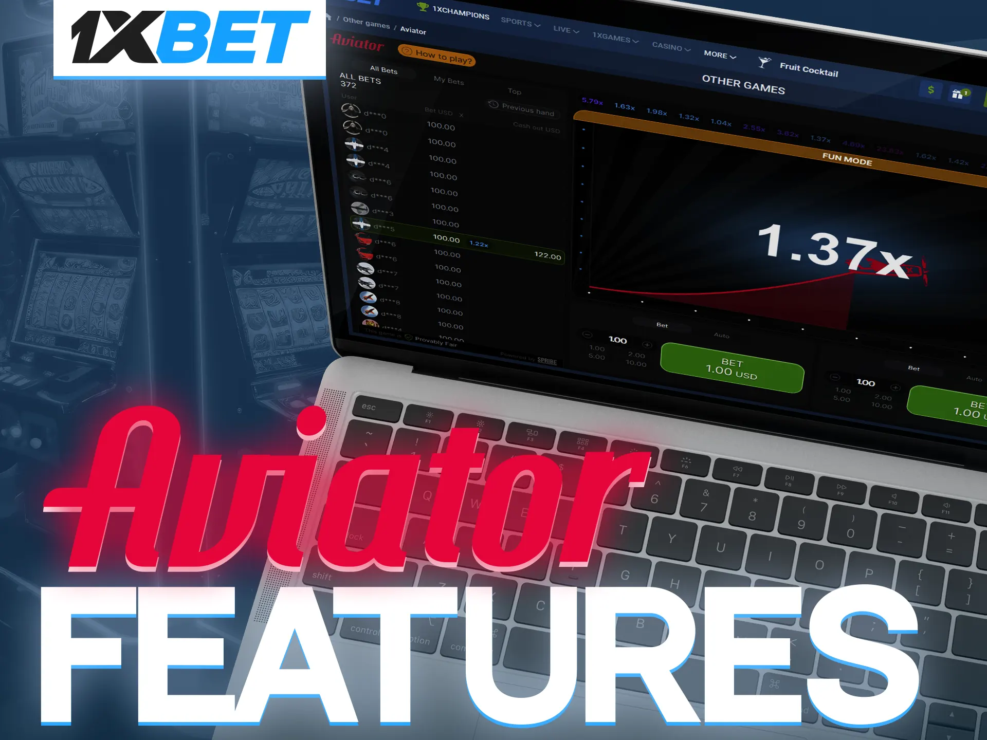 Main advantages of the Aviator game and why 1xBet users love it so much.