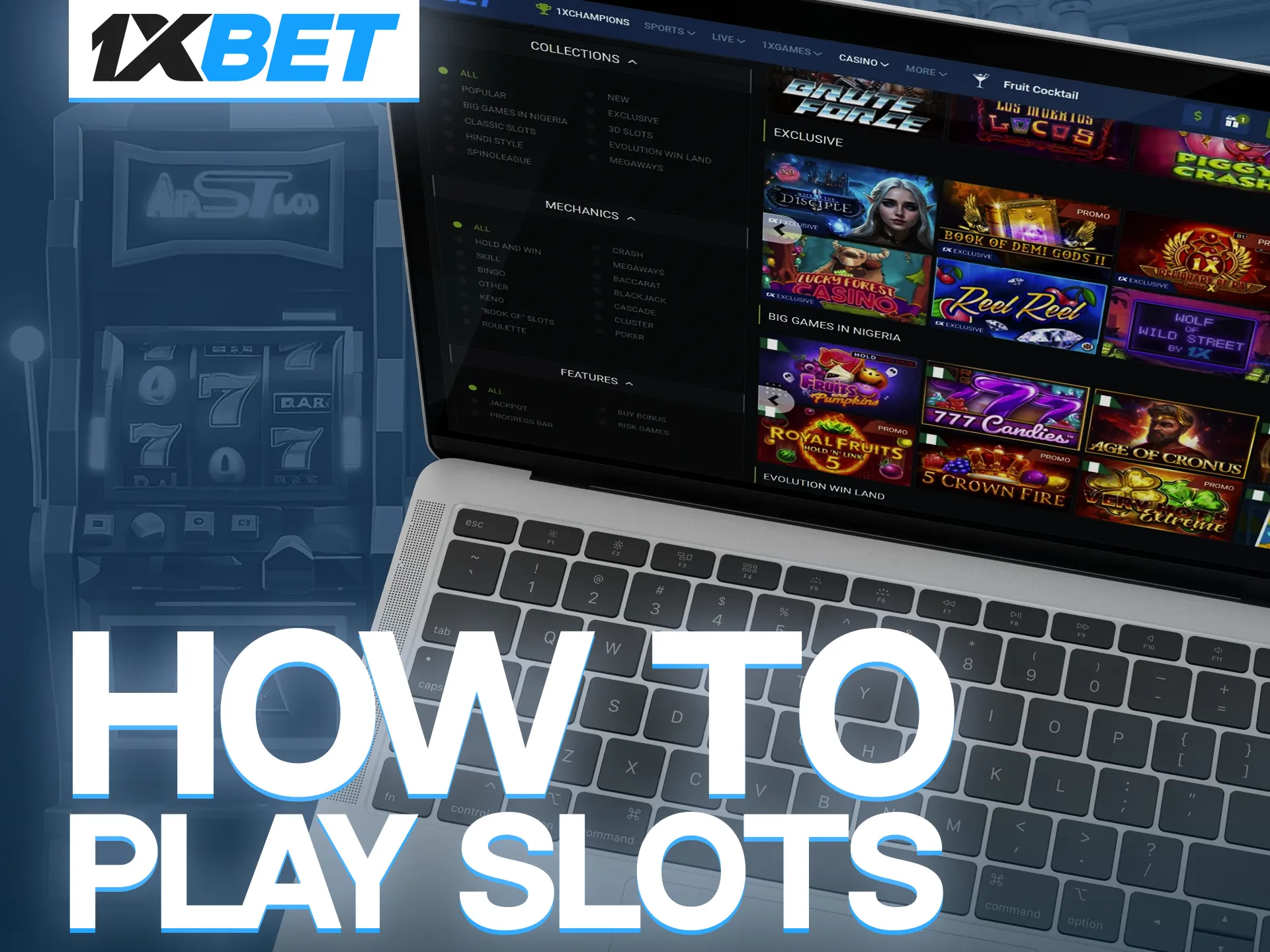 Learn how to quickly start playing slots from 1xBet and achieve big winnings.