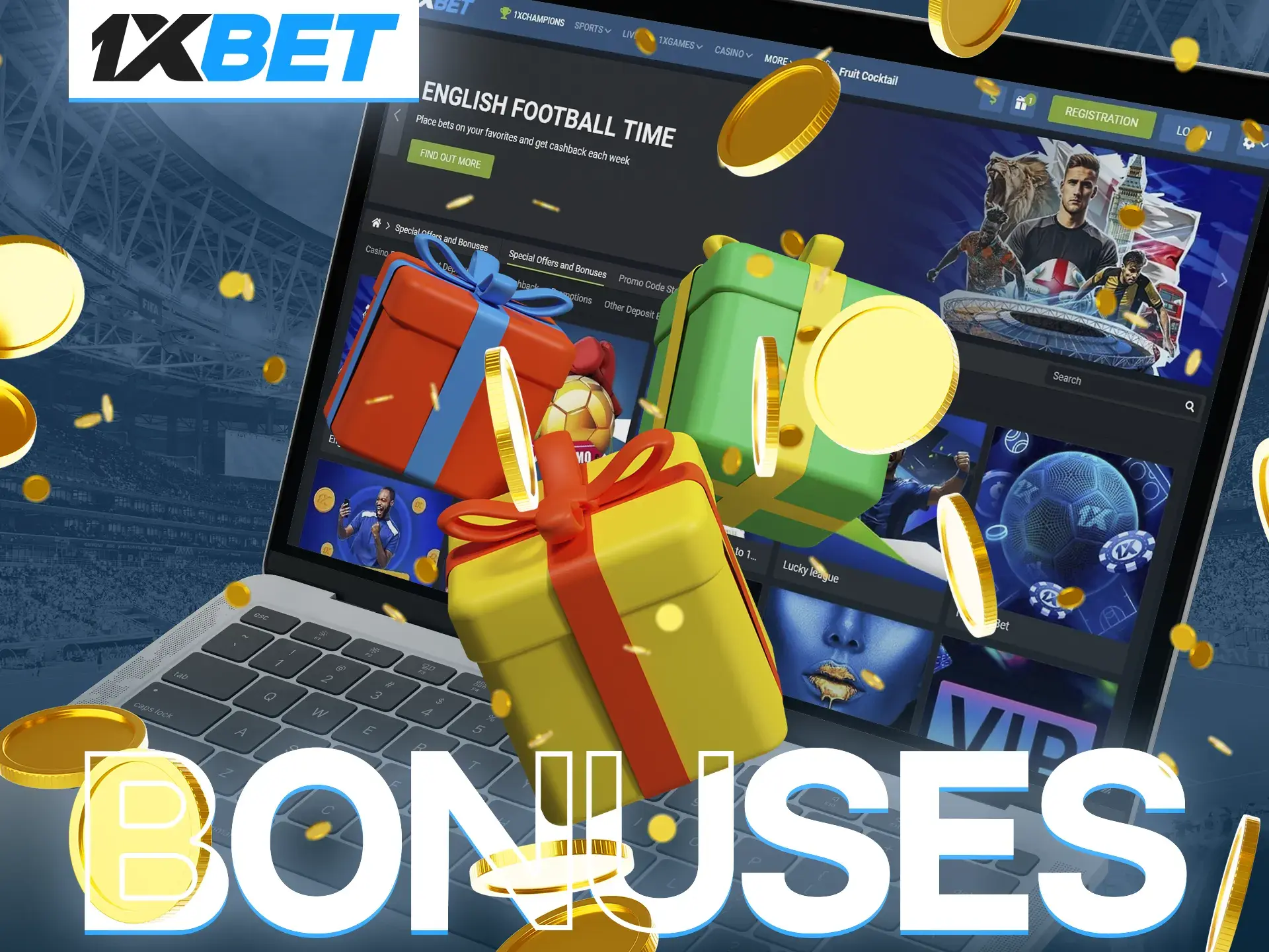 Don't forget about the deposit bonus from 1xBet, because it will instantly increase your bets.