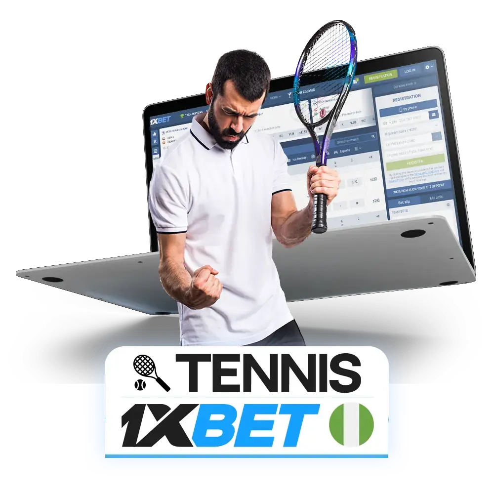 Test your instincts by betting on tennis at 1xBet.