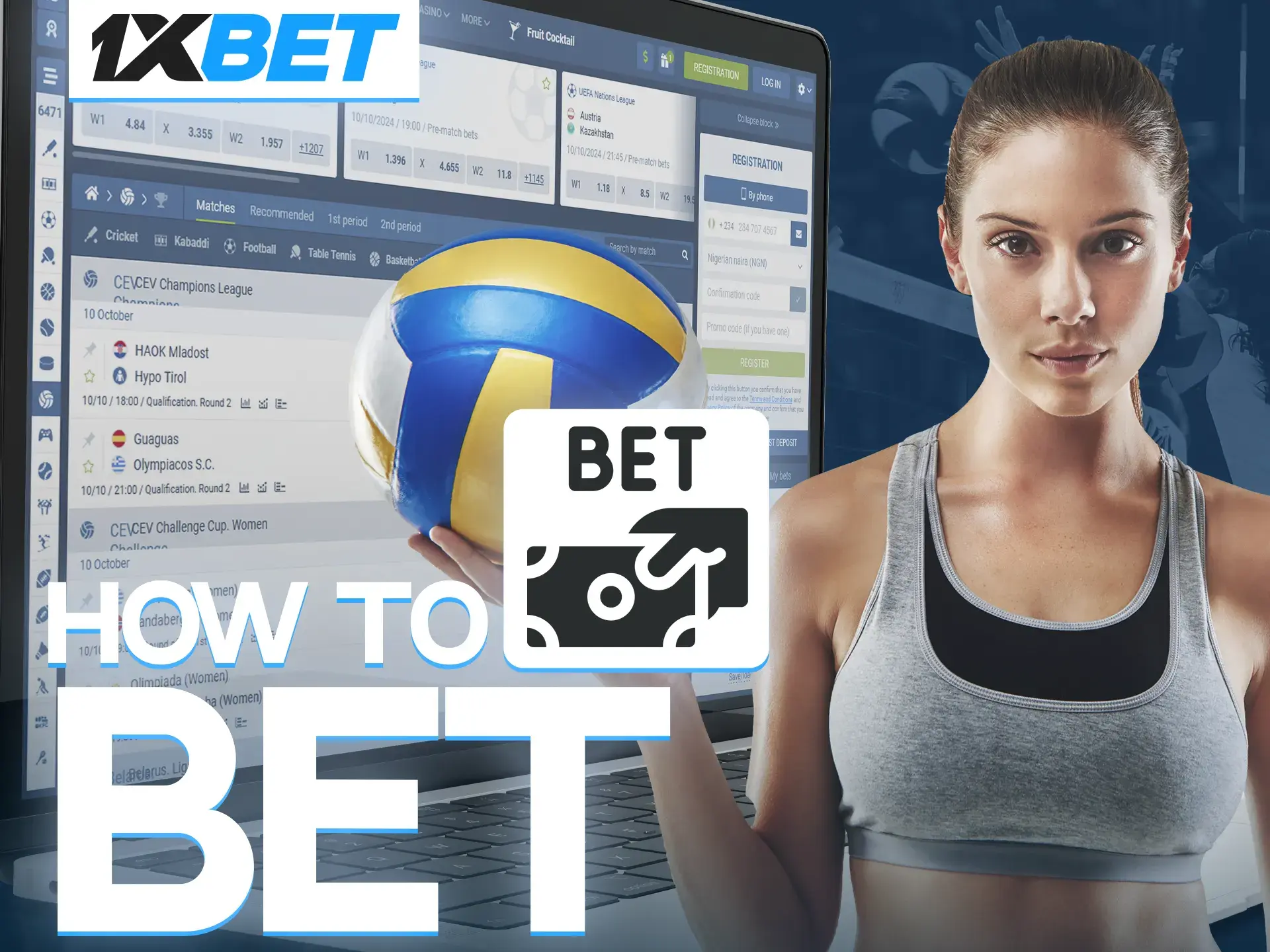 Log in to your account and start making predictions at the highest odds from 1xBet.