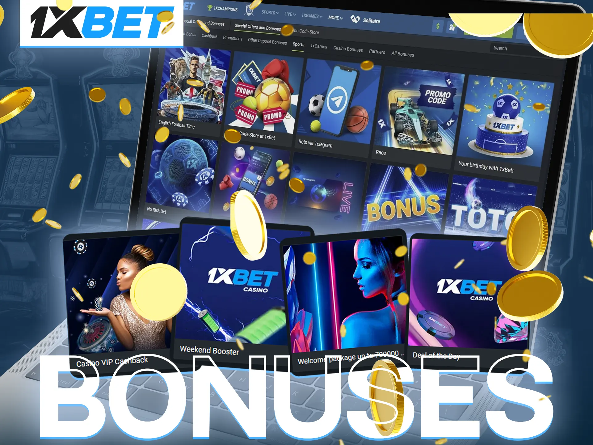 A large bonus from 1xBet will help every gambler to quickly get the cherished experience.