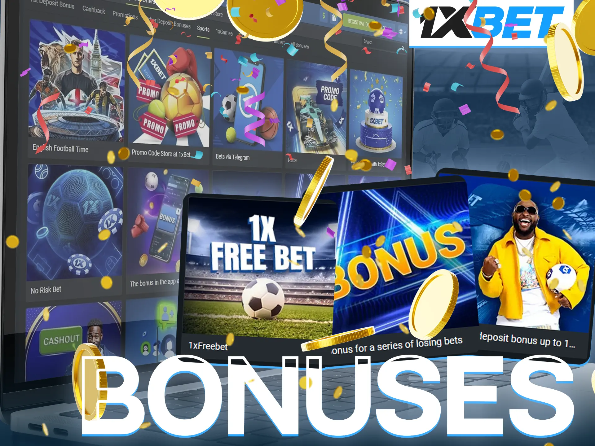 The perfect combination of bonuses from 1xBet will help you succeed when betting on cricket.