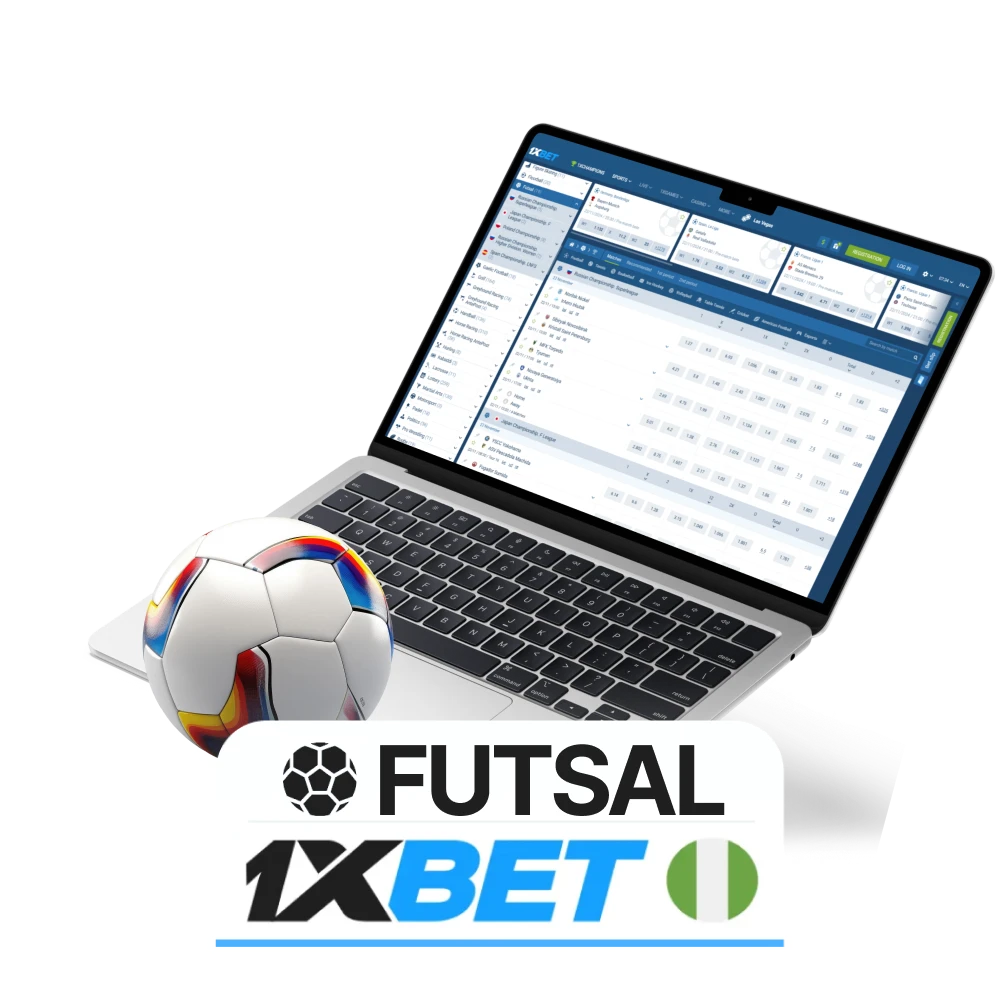 Nigerian users can place bets on futsal tournaments.