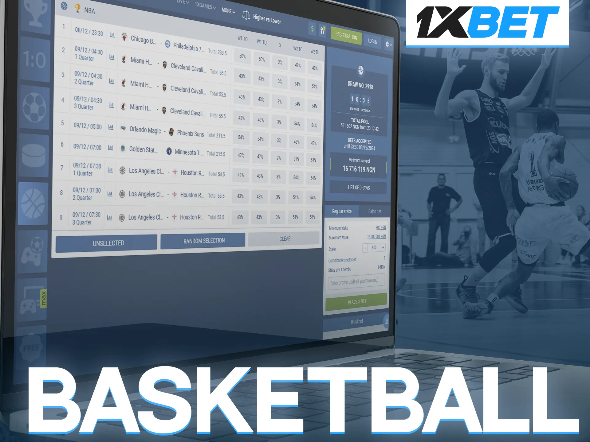 Follow basketball legends and predict wins at 1xBet.