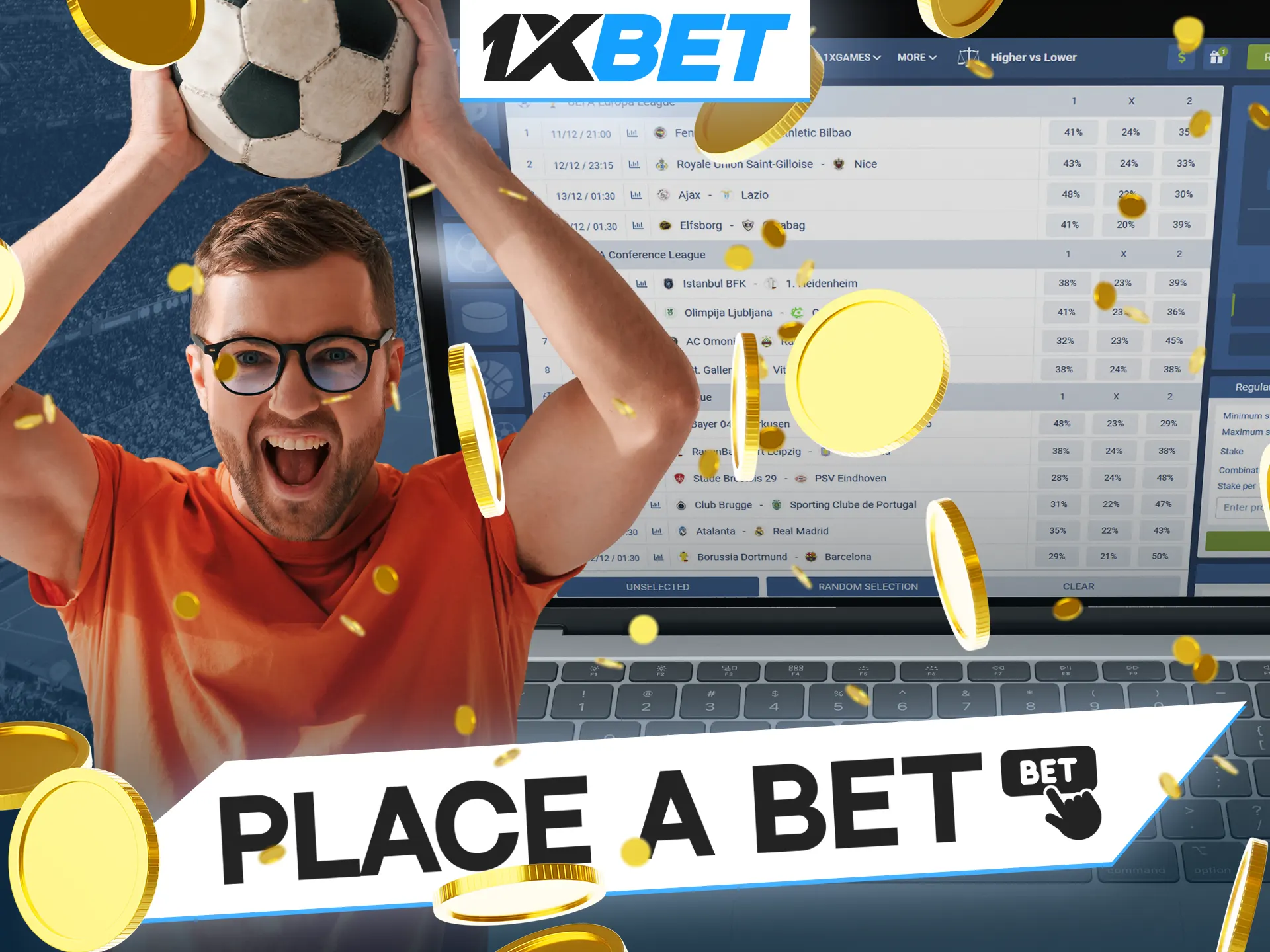 Predict the outcome of matches and win a big jackpot from 1xBet Casino.