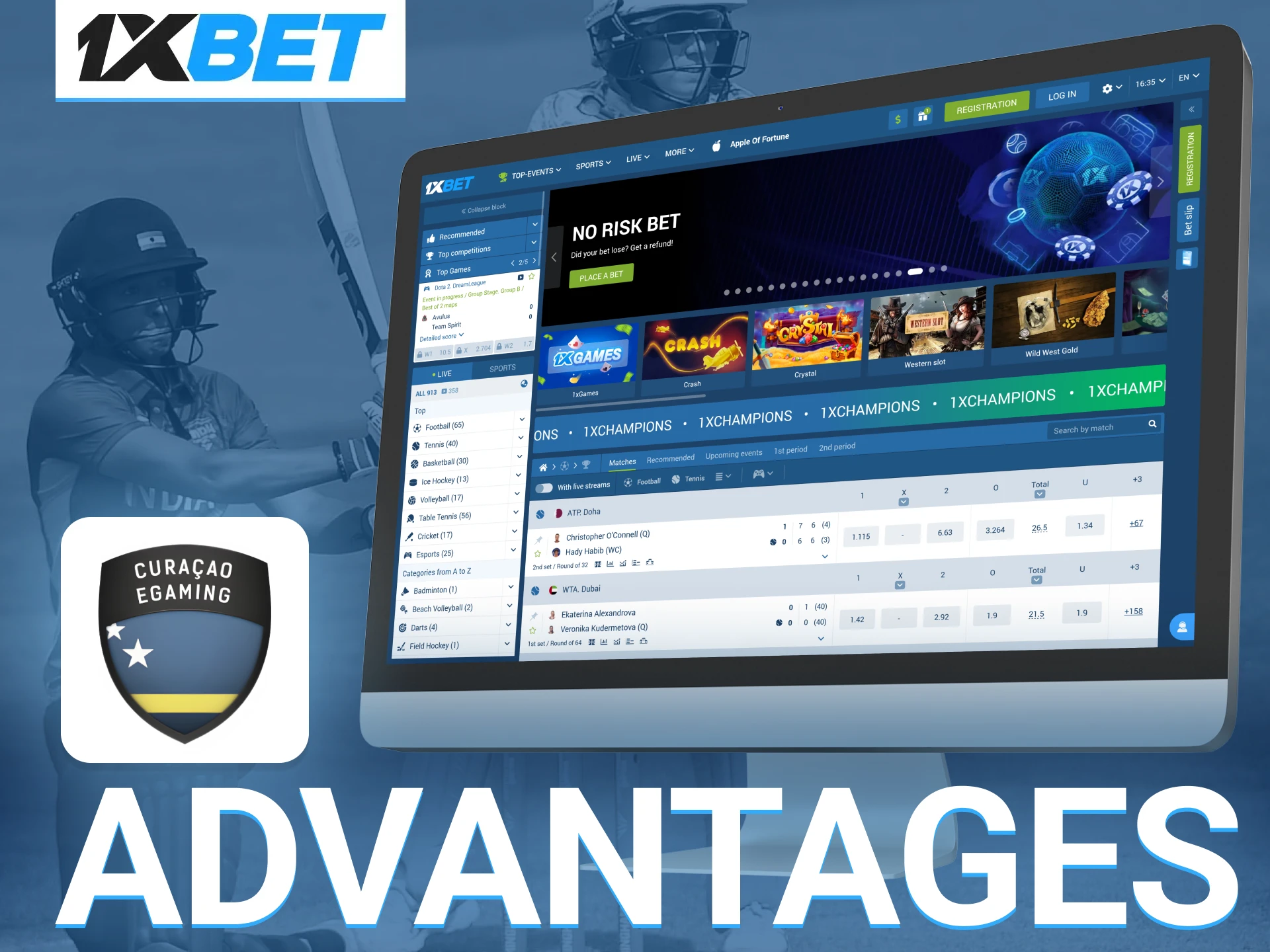 1xBet operates under a widely recognized Curaçao gaming license.