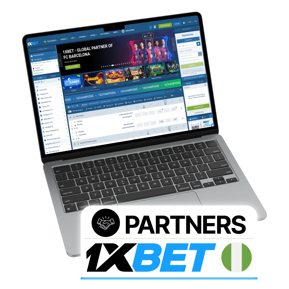 Familiarize yourself with the main information about 1xbet Nigeria partners.