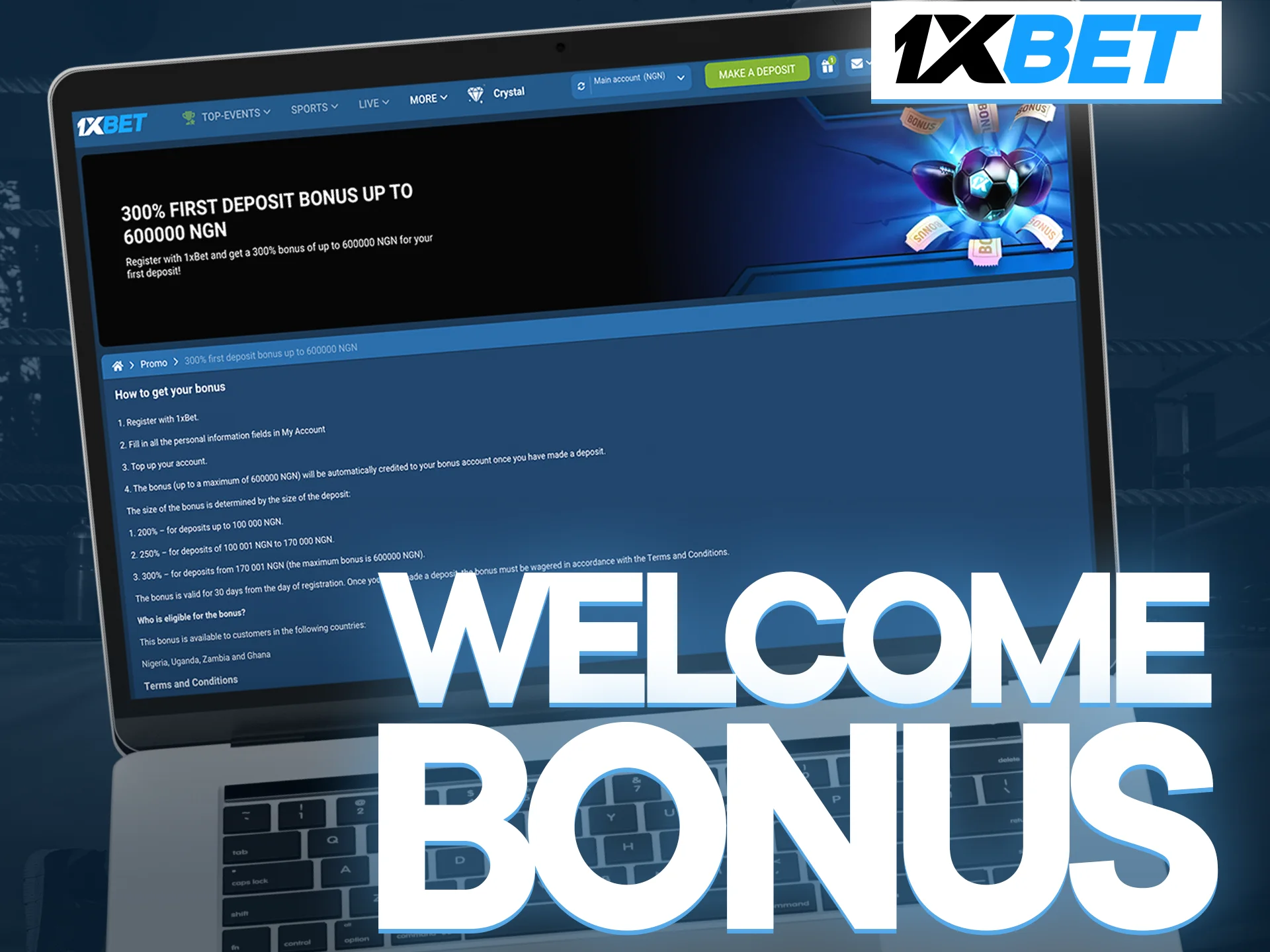 Get a welcome bonus at 1xbet for boxing betting.