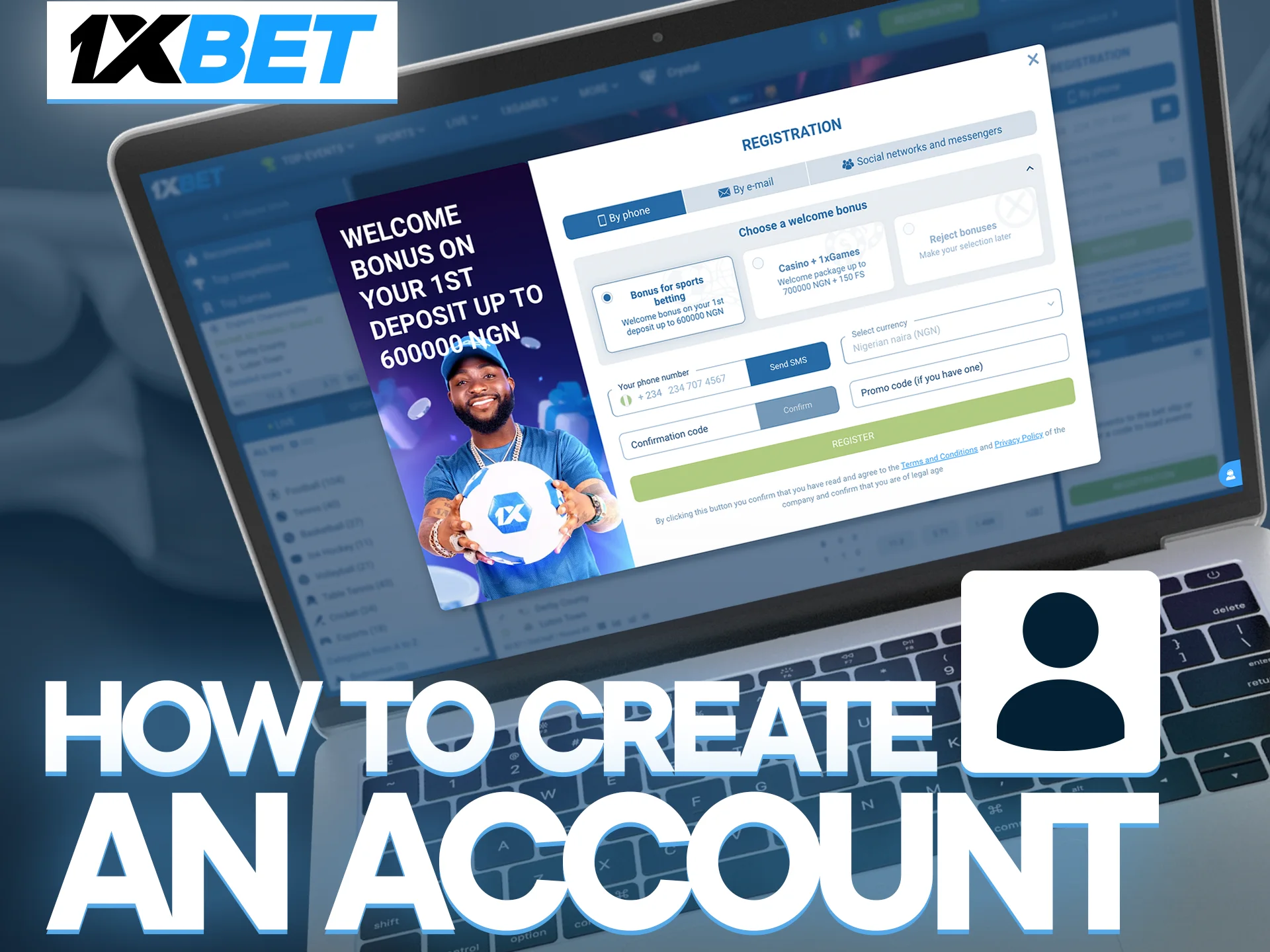 Create your account and start betting on table tennis with 1xbet.