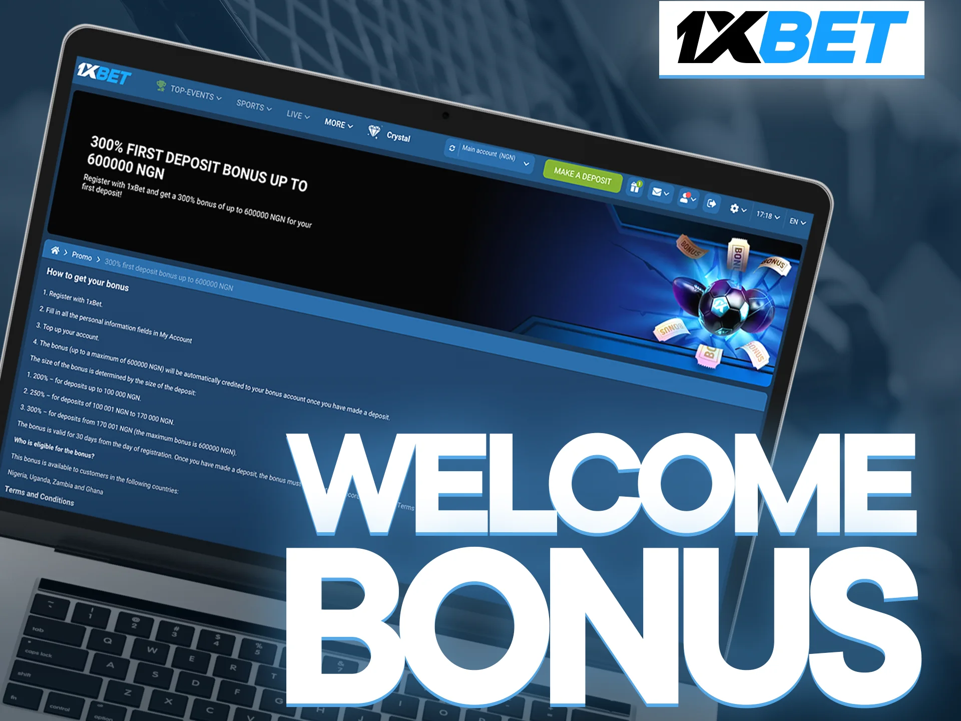 Get your 1xbet welcome bonus and claim your first tennis betting win.