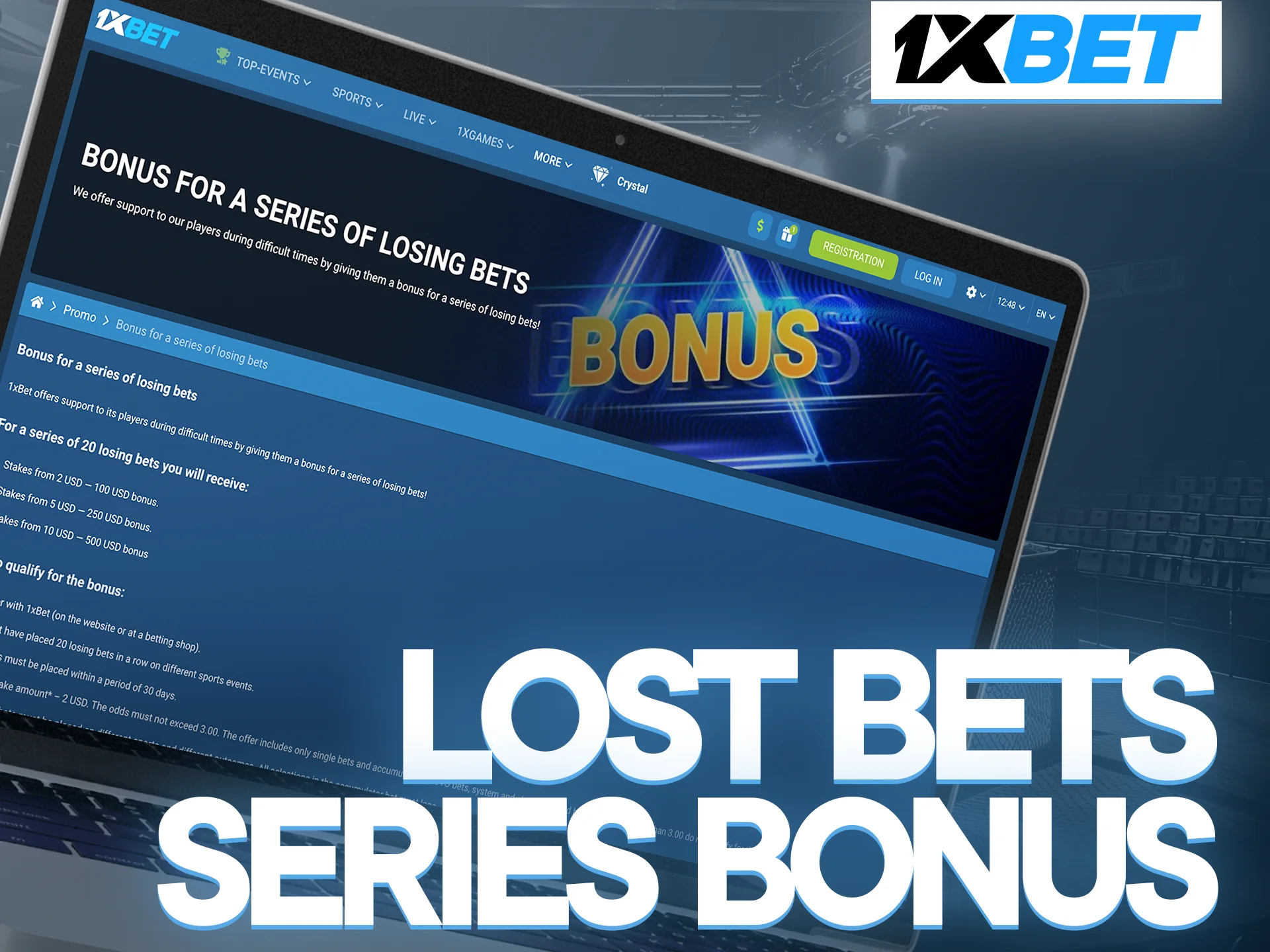 Get a bonus for losing bets on UFC on 1xbet.