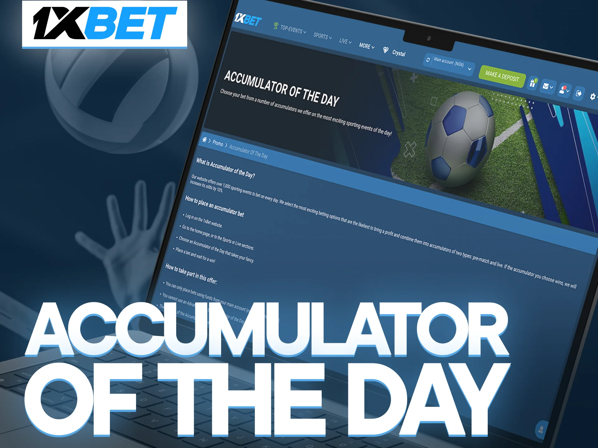 Win more with the express of the day on volleyball bets on 1xbet.