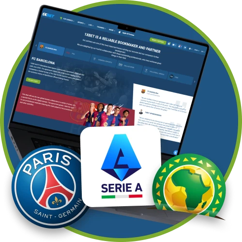 Explore big sponsorships supported by 1xBet in Nigeria.