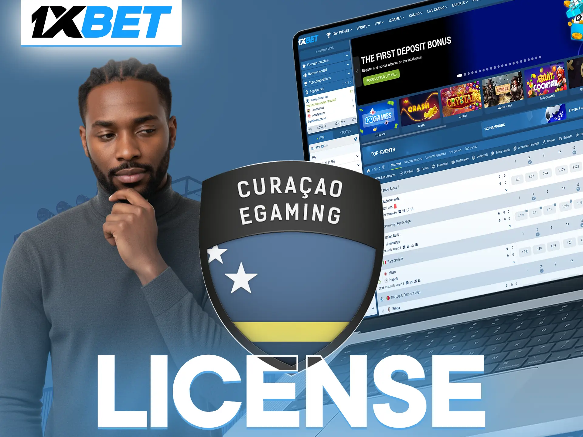 1xBet is a licensed betting platform that operates under a Curacao licence.
