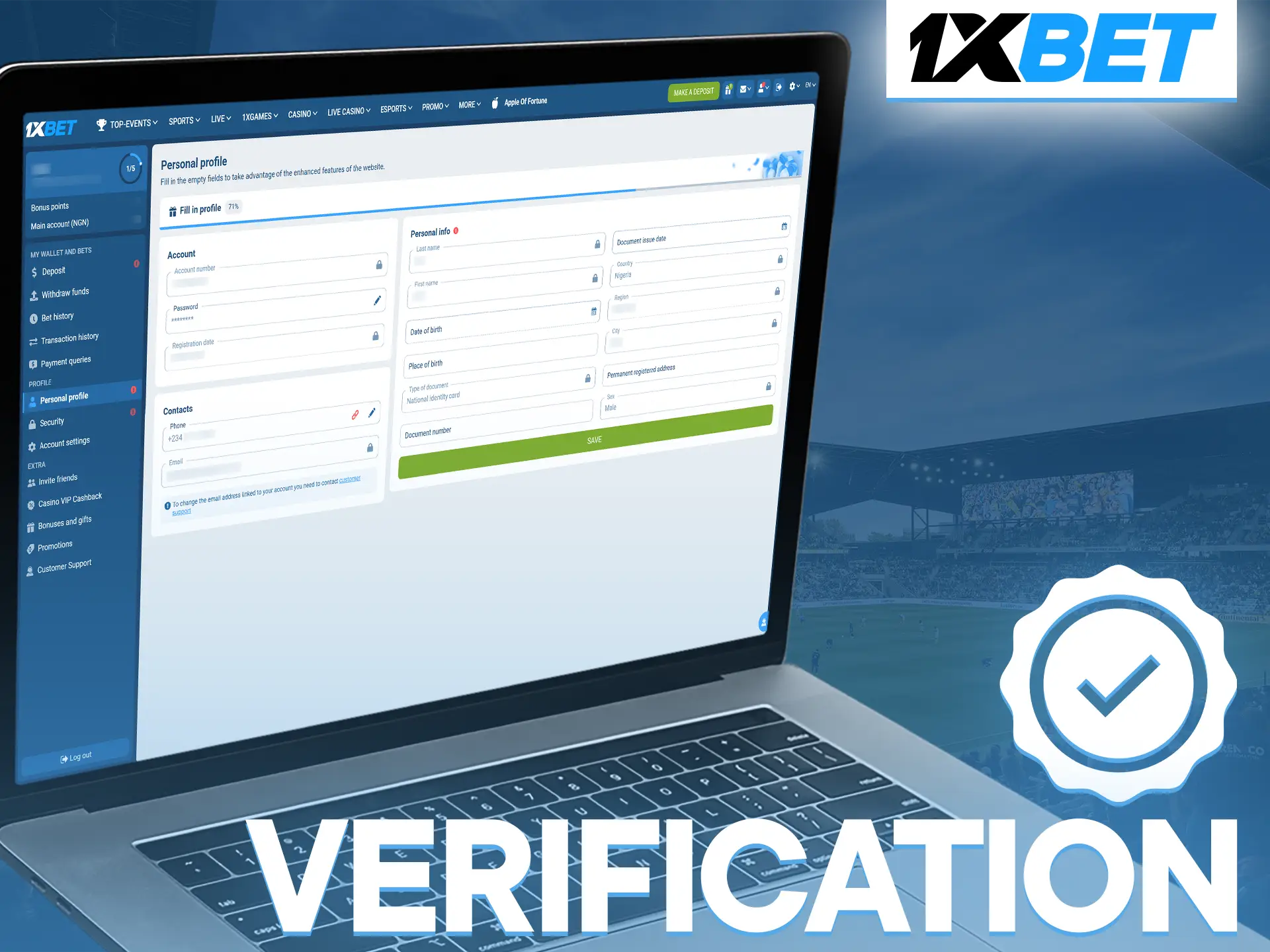 Verification on 1xBet confirms users authenticity and provides greater protection.