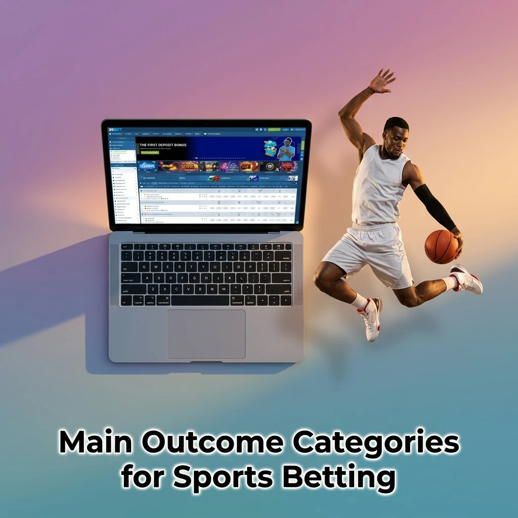 Sports betting outcome categories including 1X2, double chance, handicap, over/under, and BTTS explained