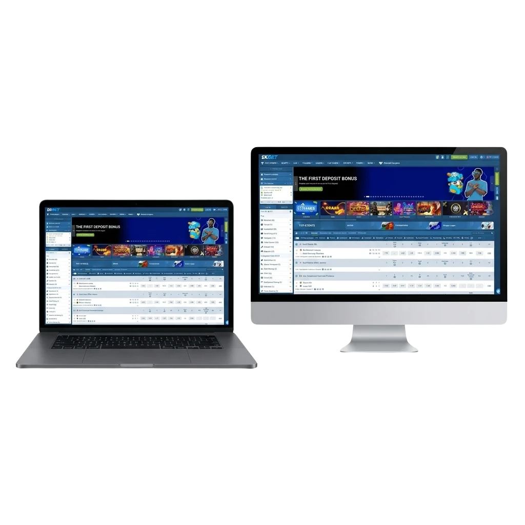 1xbet desktop app for PC running on Windows and MacOS with sports betting, live casino, and slots access