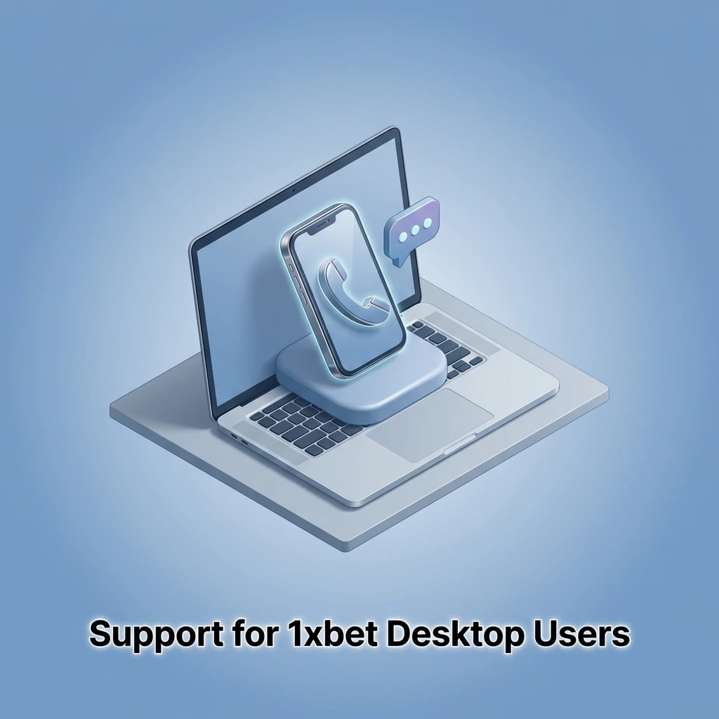 1xbet desktop support options including live chat, email, phone, social media, and help centre available 24/7