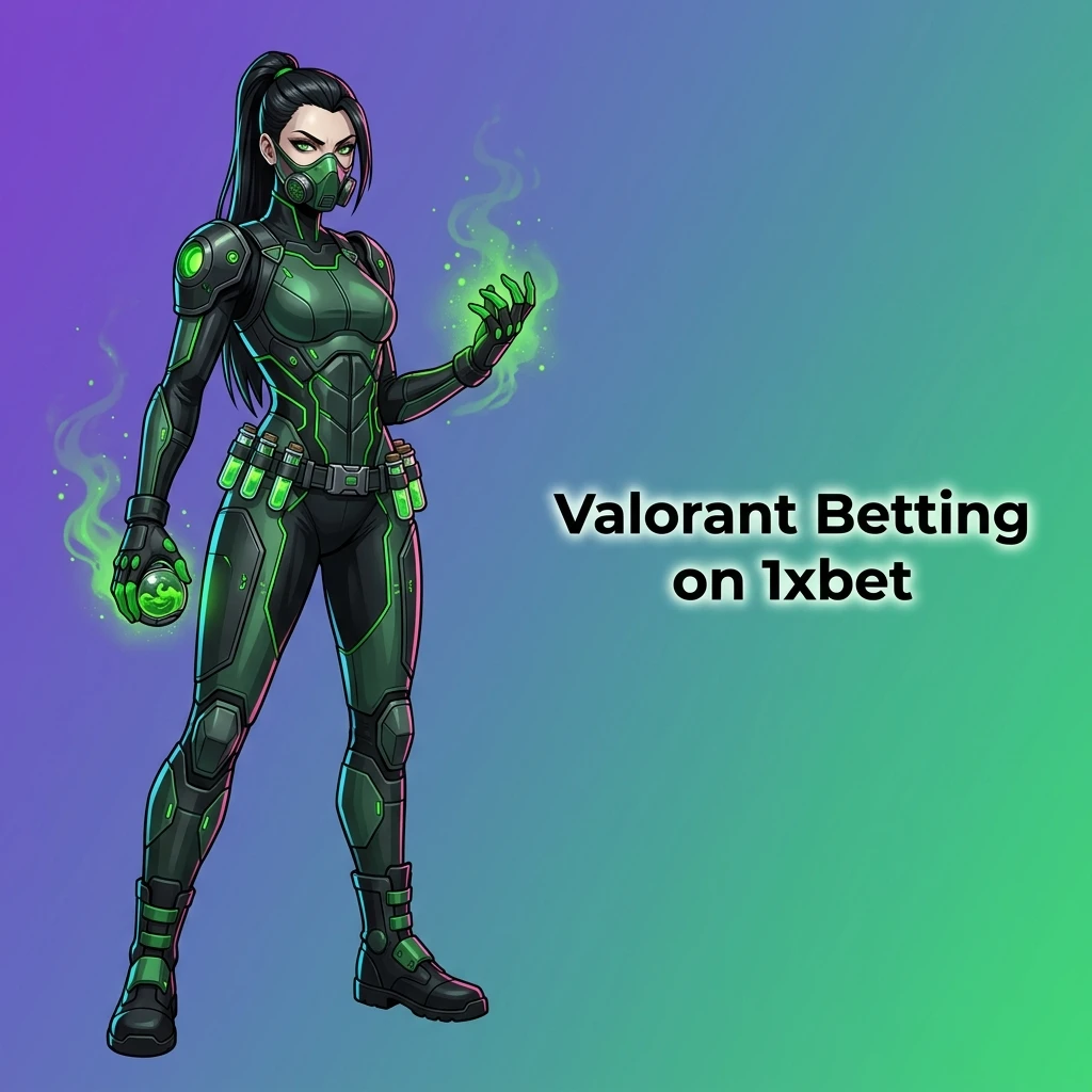 Valorant betting markets on 1xbet including match winner, map winner and live in-play options for VCT tournaments