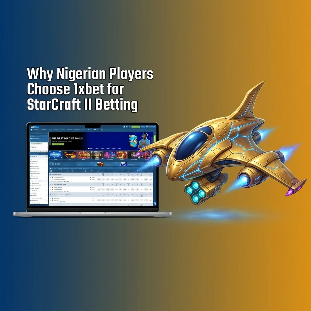 Nigerian players betting on StarCraft II at 1xbet enjoying bonuses, local payments, and competitive odds on SC2 markets