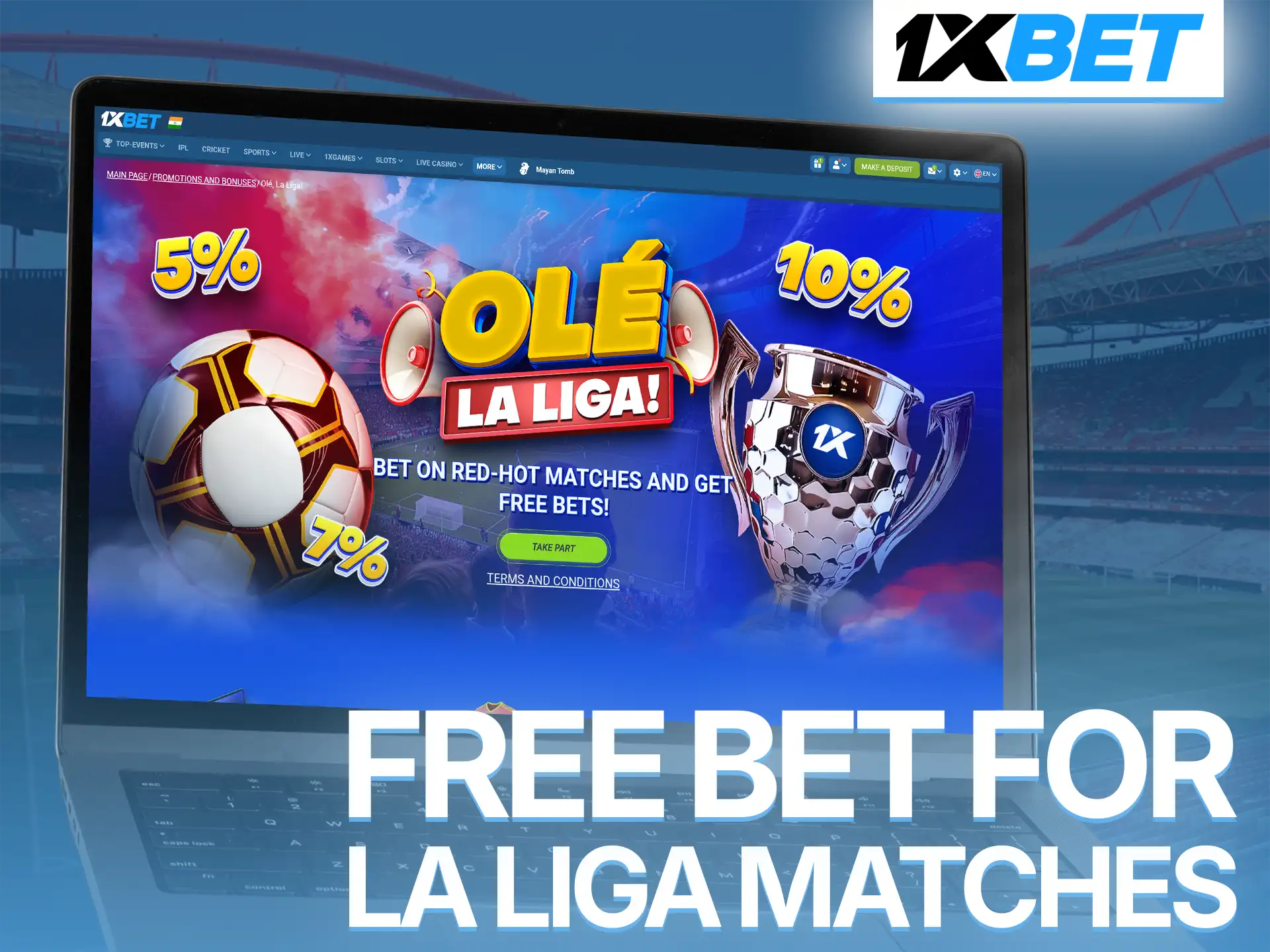 Use a free bet to predict the winner of exciting La Liga matches.