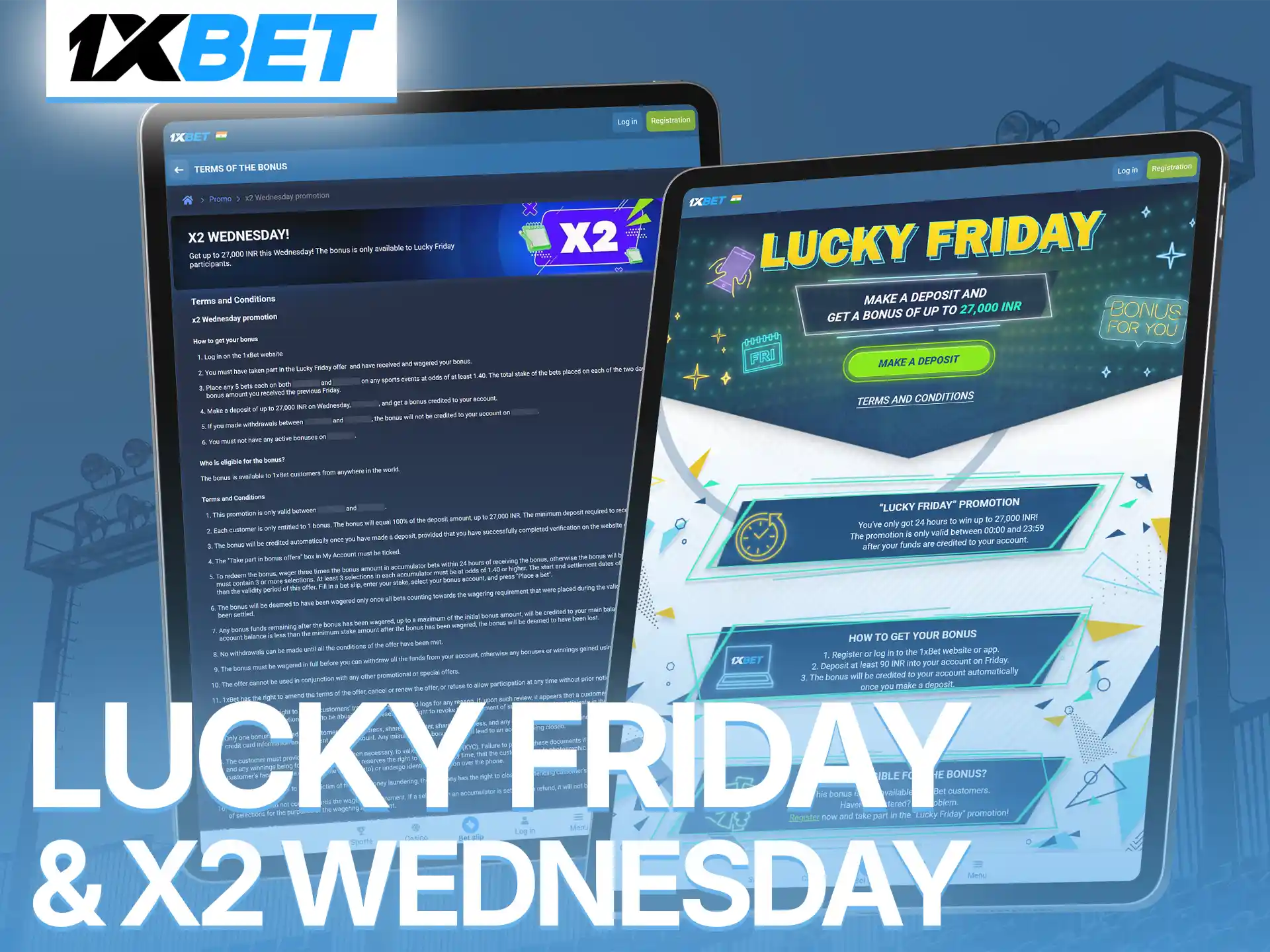 Boost your balance with the exciting Lucky Friday and Wednesday reload offers.